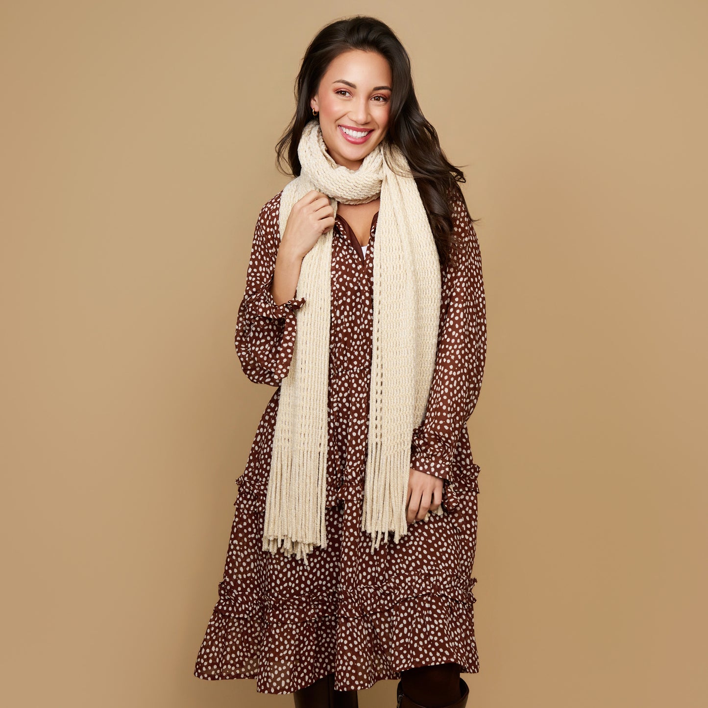 Charli Chenille Fringe Scarf