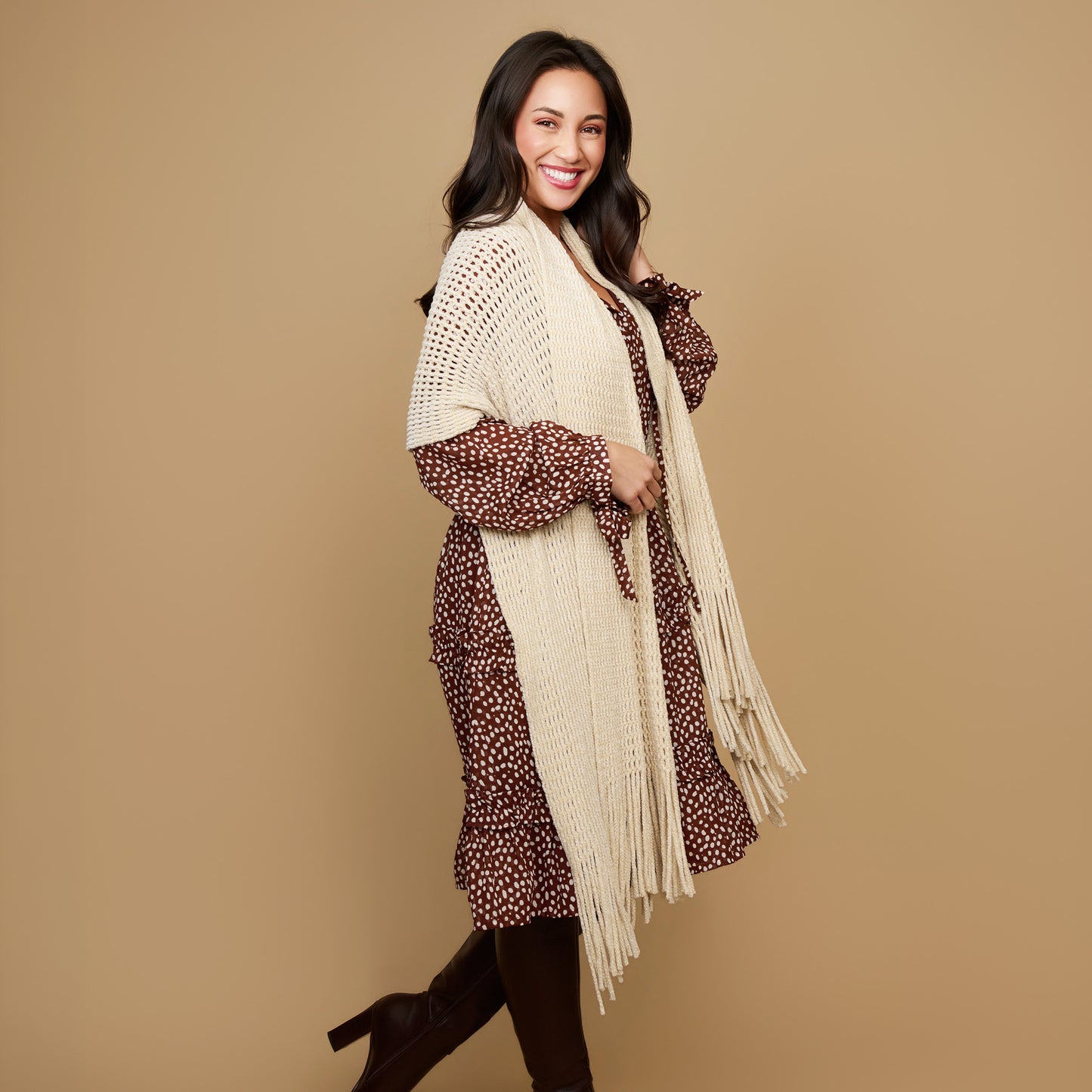 Charli Chenille Fringe Scarf