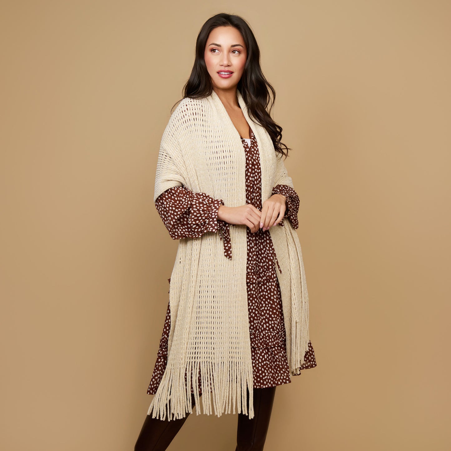 Charli Chenille Fringe Scarf