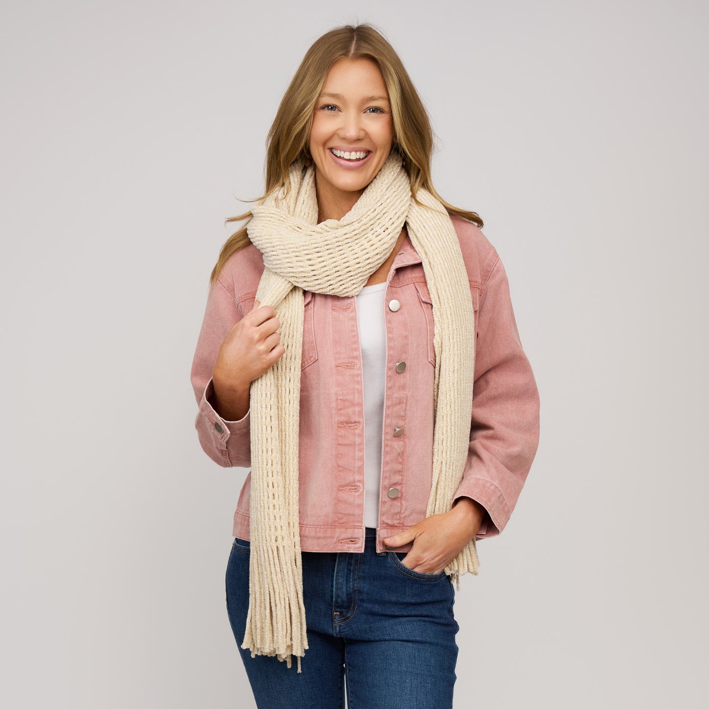 Charli Chenille Fringe Scarf