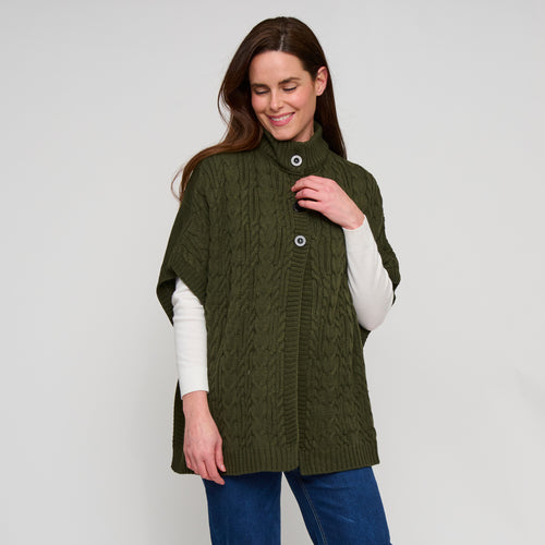 Mavi Cable Knit Poncho