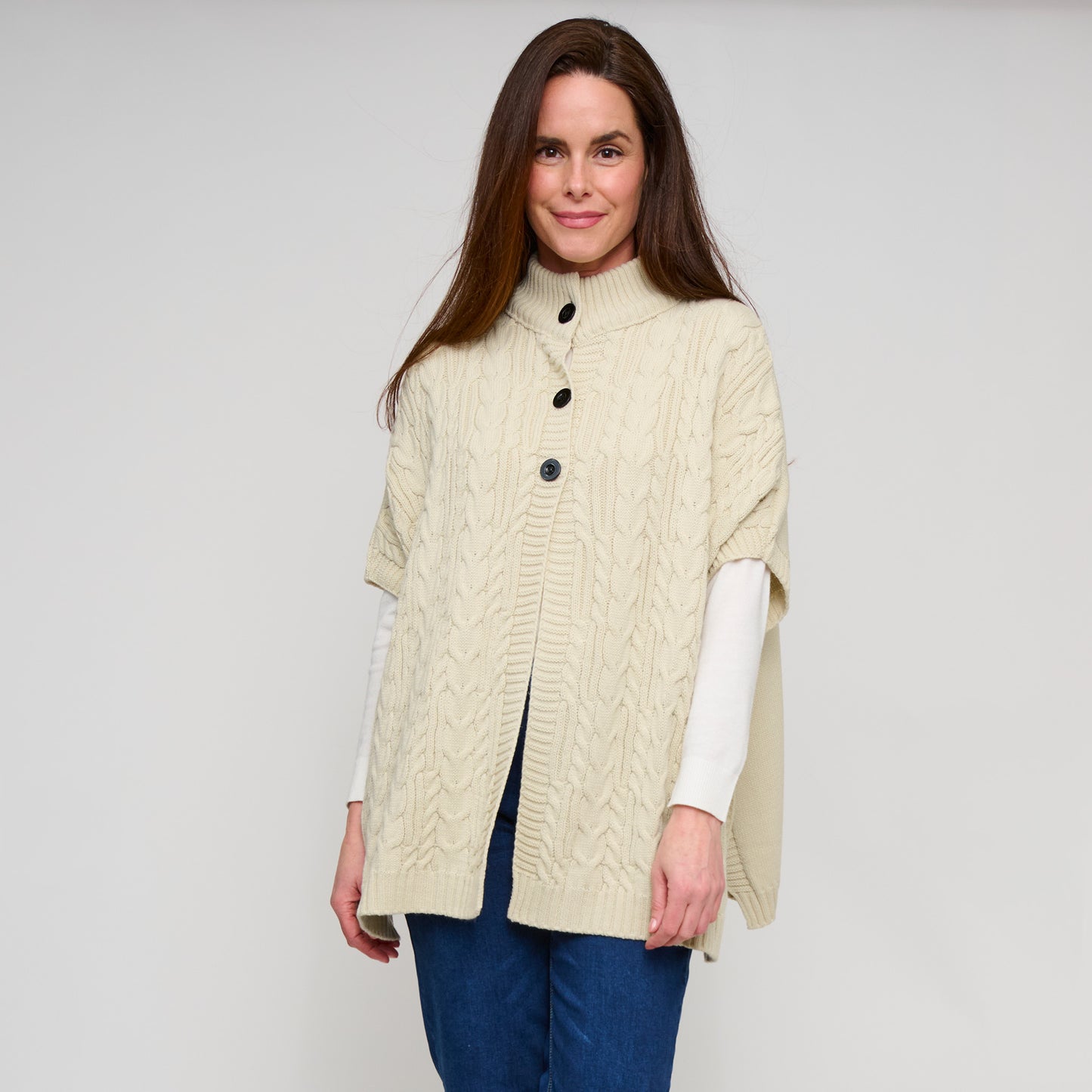Mavi Cable Knit Poncho