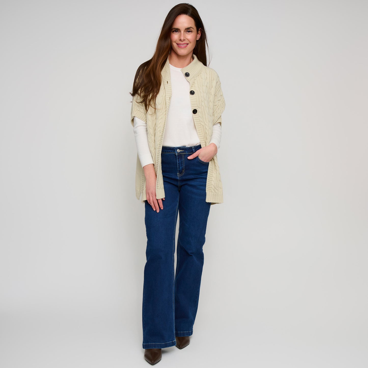 Mavi Cable Knit Poncho