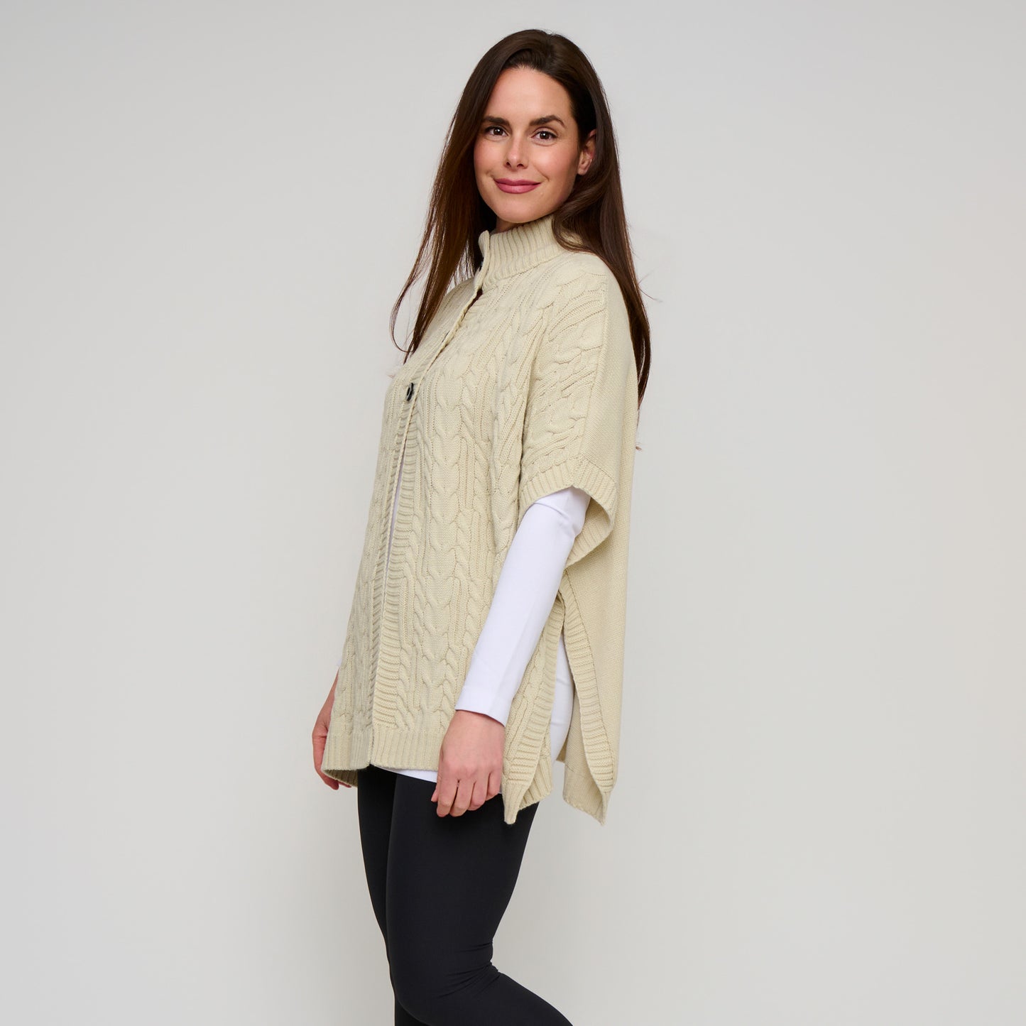 Mavi Cable Knit Poncho