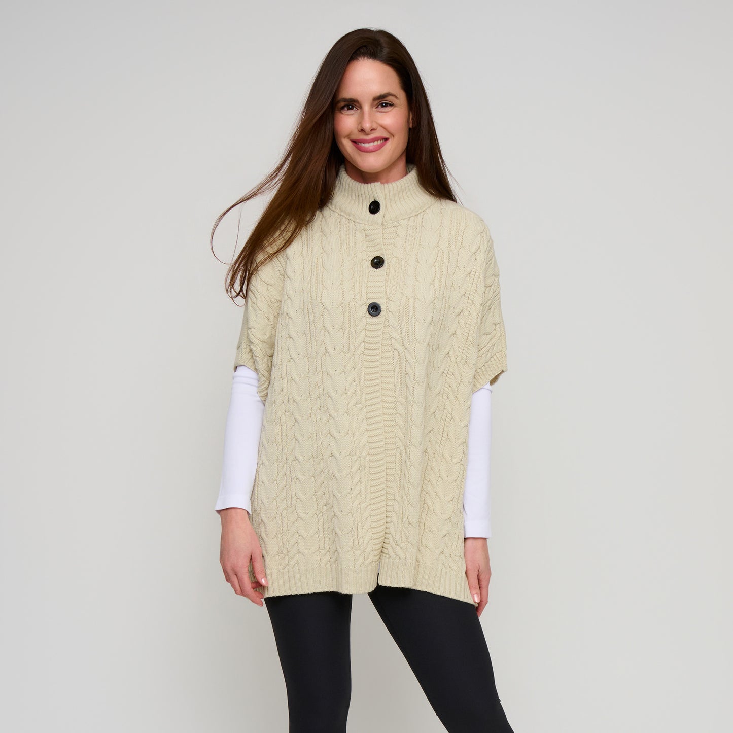 Mavi Cable Knit Poncho