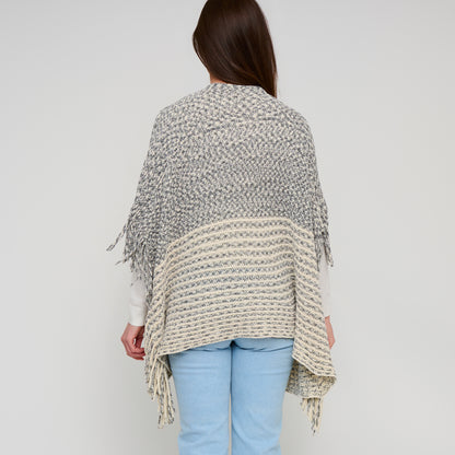 Brielle Chenille Knit Fringe Poncho