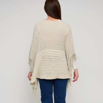 Brielle Chenille Knit Fringe Poncho