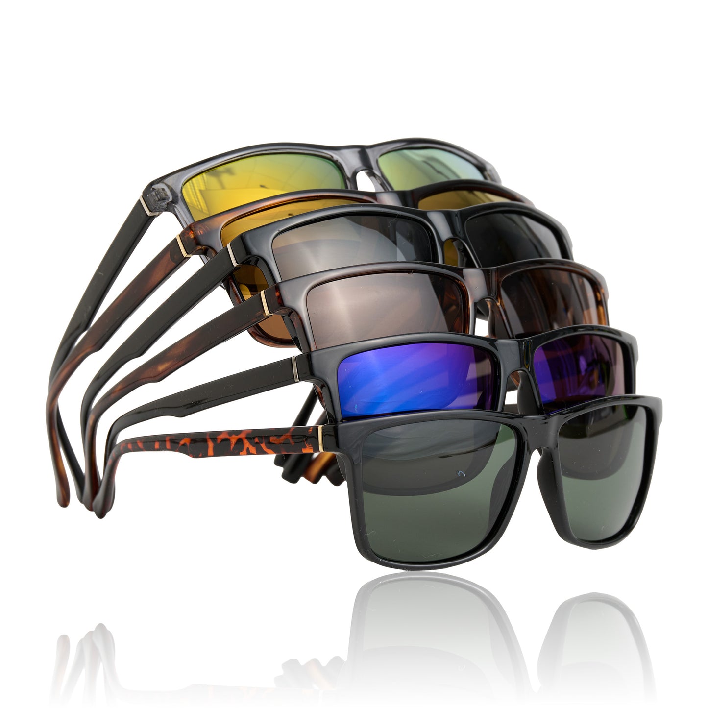 Rectangle Frame Sport Polarized Sunglasses