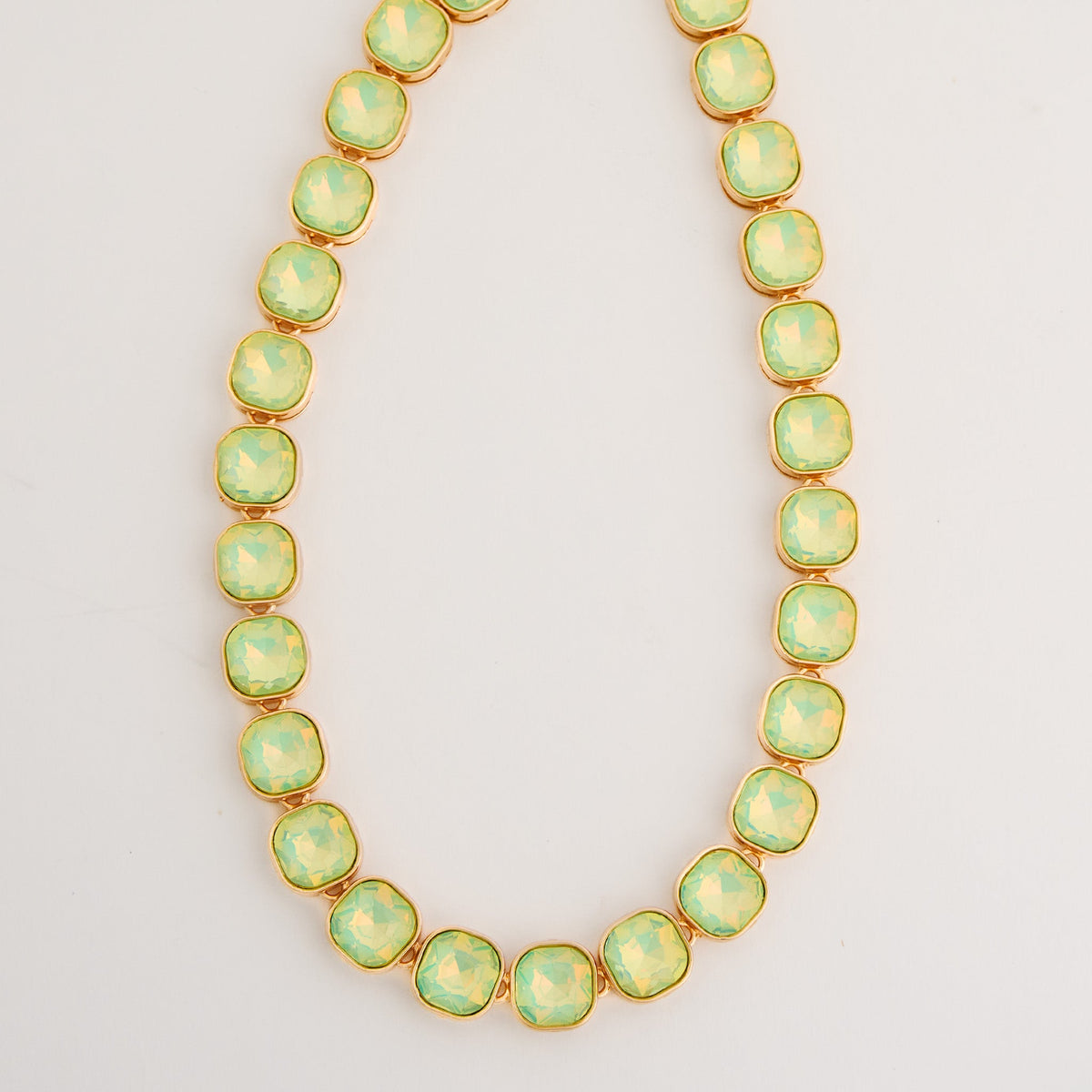 Marlowe Bezel Set Crystal Statement Collar Necklace