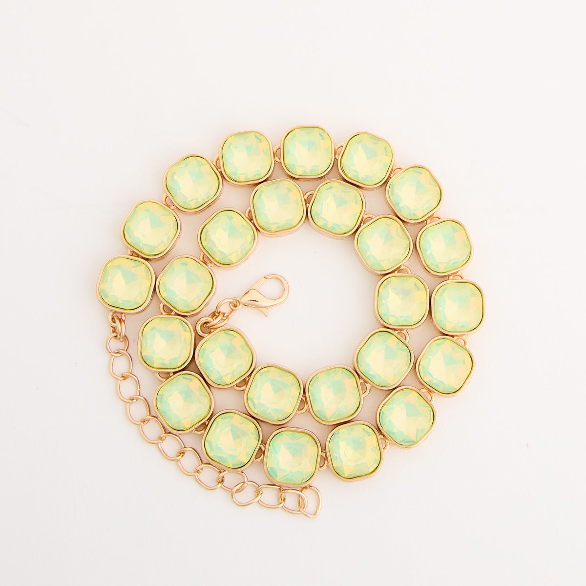 Marlowe Bezel Set Crystal Statement Collar Necklace