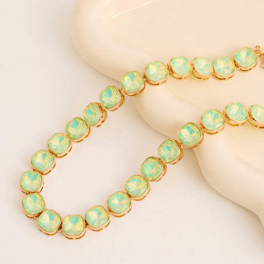Marlowe Bezel Set Crystal Statement Collar Necklace
