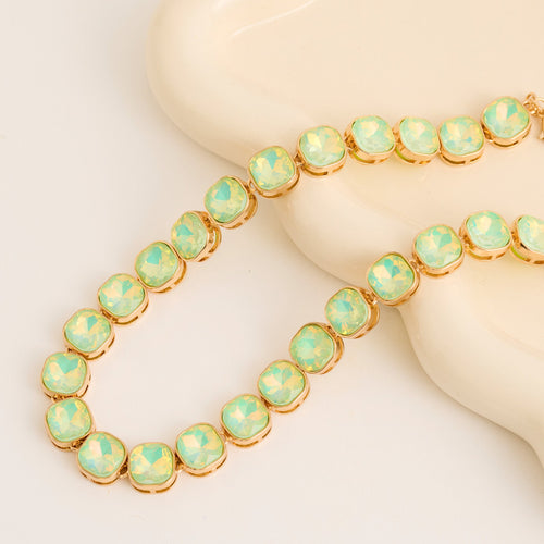 Marlowe Bezel Set Crystal Statement Collar Necklace