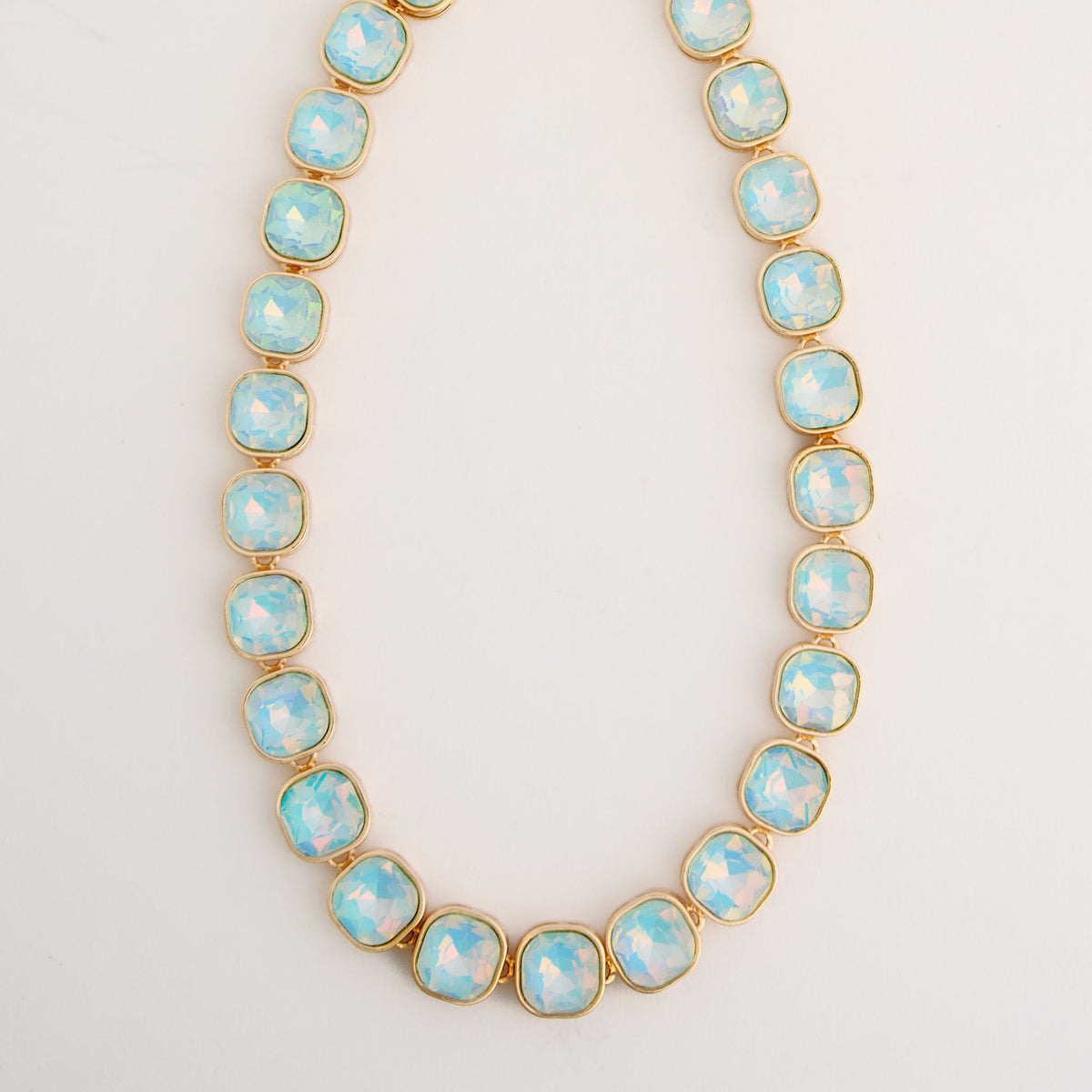Marlowe Bezel Set Crystal Statement Collar Necklace