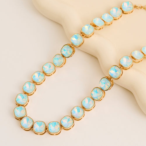 Marlowe Bezel Set Crystal Statement Collar Necklace