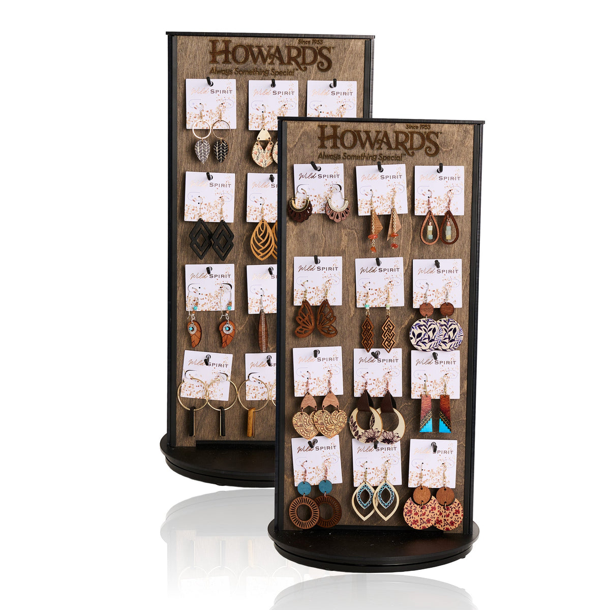 48 Piece Wild Spirit Wooden Earring Unit With Display