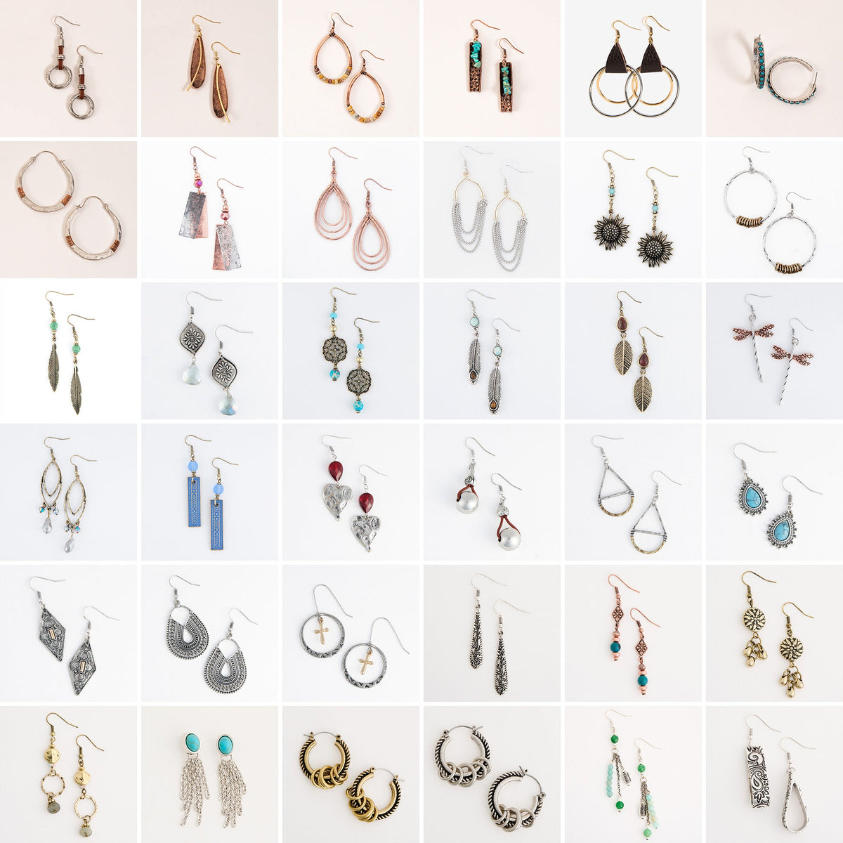 72 Piece Wild Spirit Earring Assortment