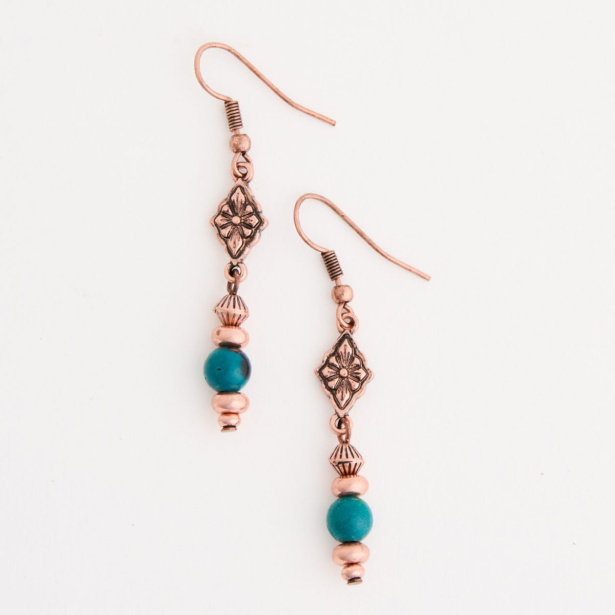 Wild Spirit Beaded Dangle Earrings
