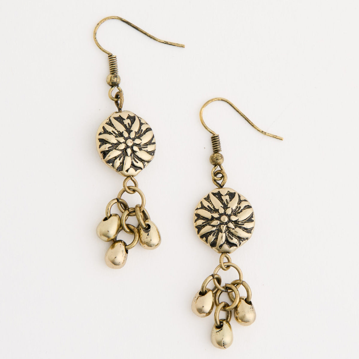 Wild Spirit Medallion Charm Earrings
