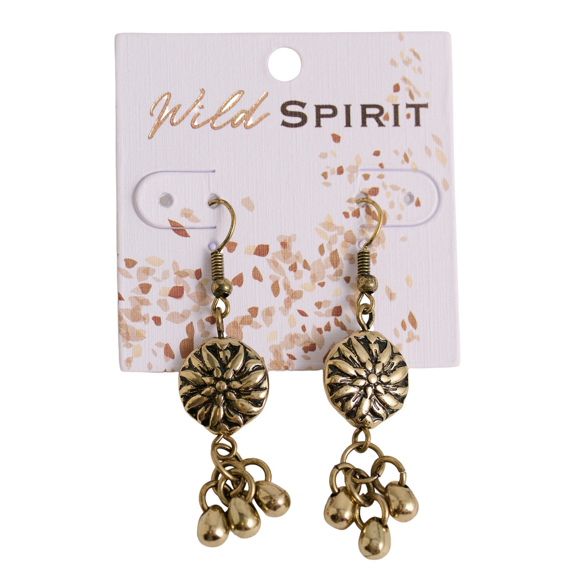 Wild Spirit Medallion Charm Earrings