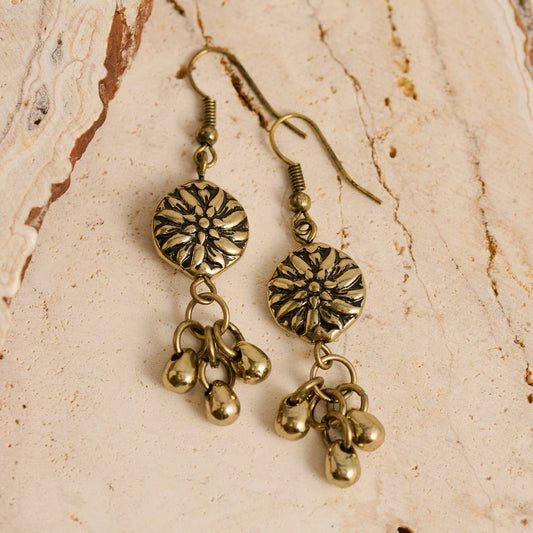 Wild Spirit Medallion Charm Earrings