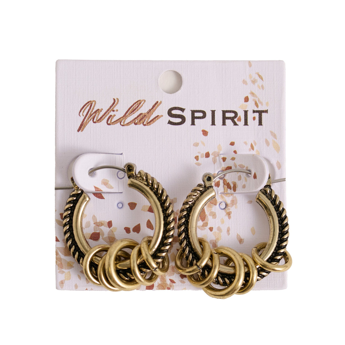 Wild Spirit Textured Ring Hoop Earrings