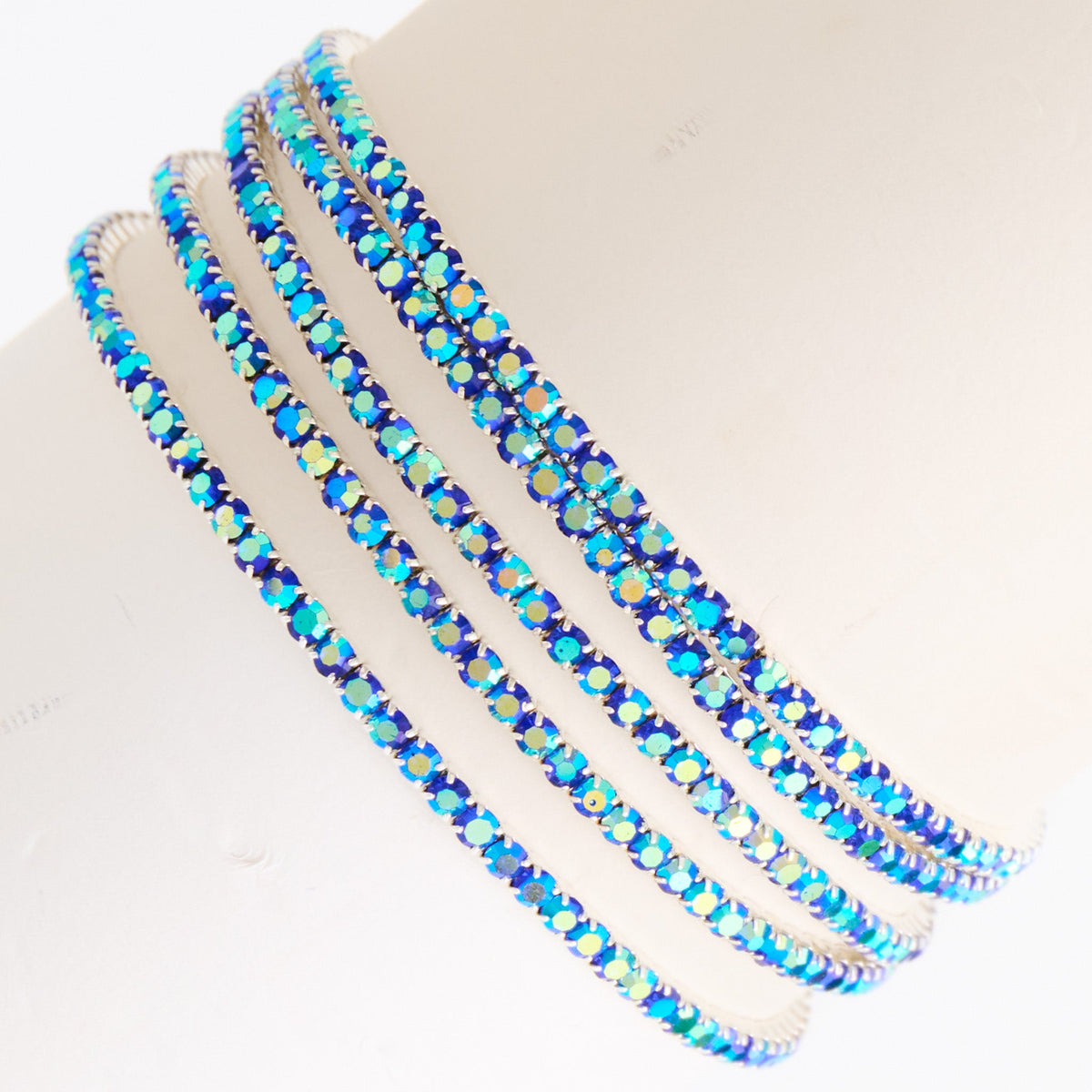 Avery Multi Row Rhinestone Stretch Bracelet