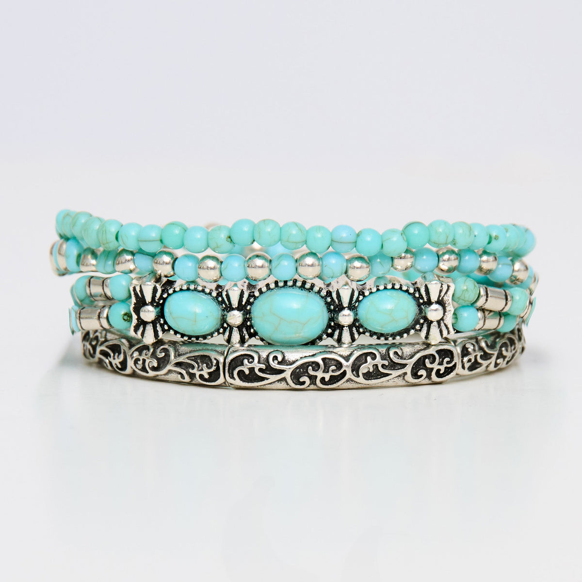 Kenzie Stone Stretch Bracelet Set