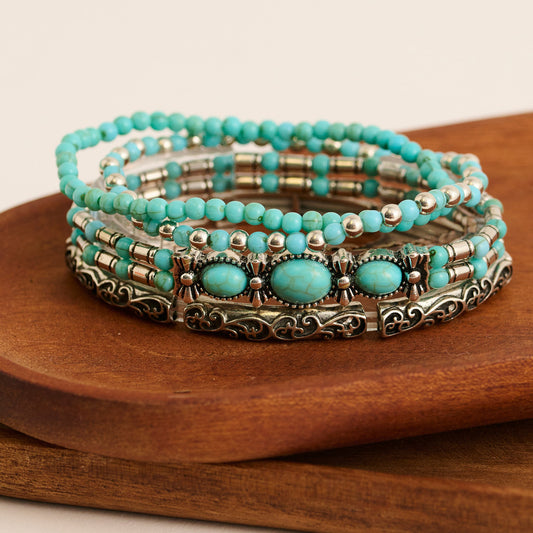 Kenzie Stone Stretch Bracelet Set