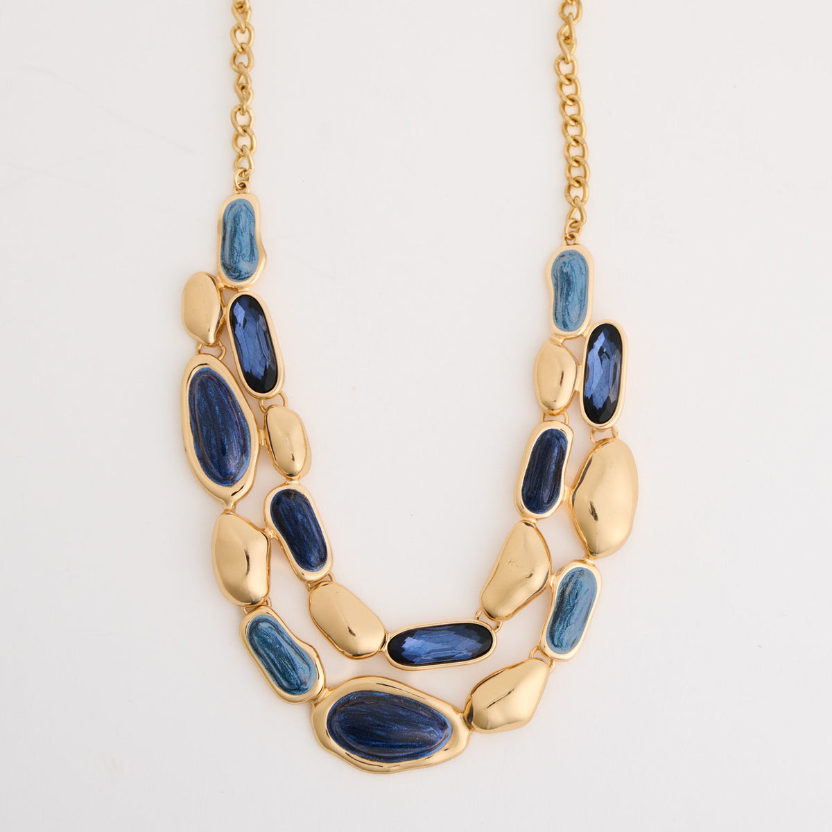 Hollis Double Layer Chunky Statement Necklace