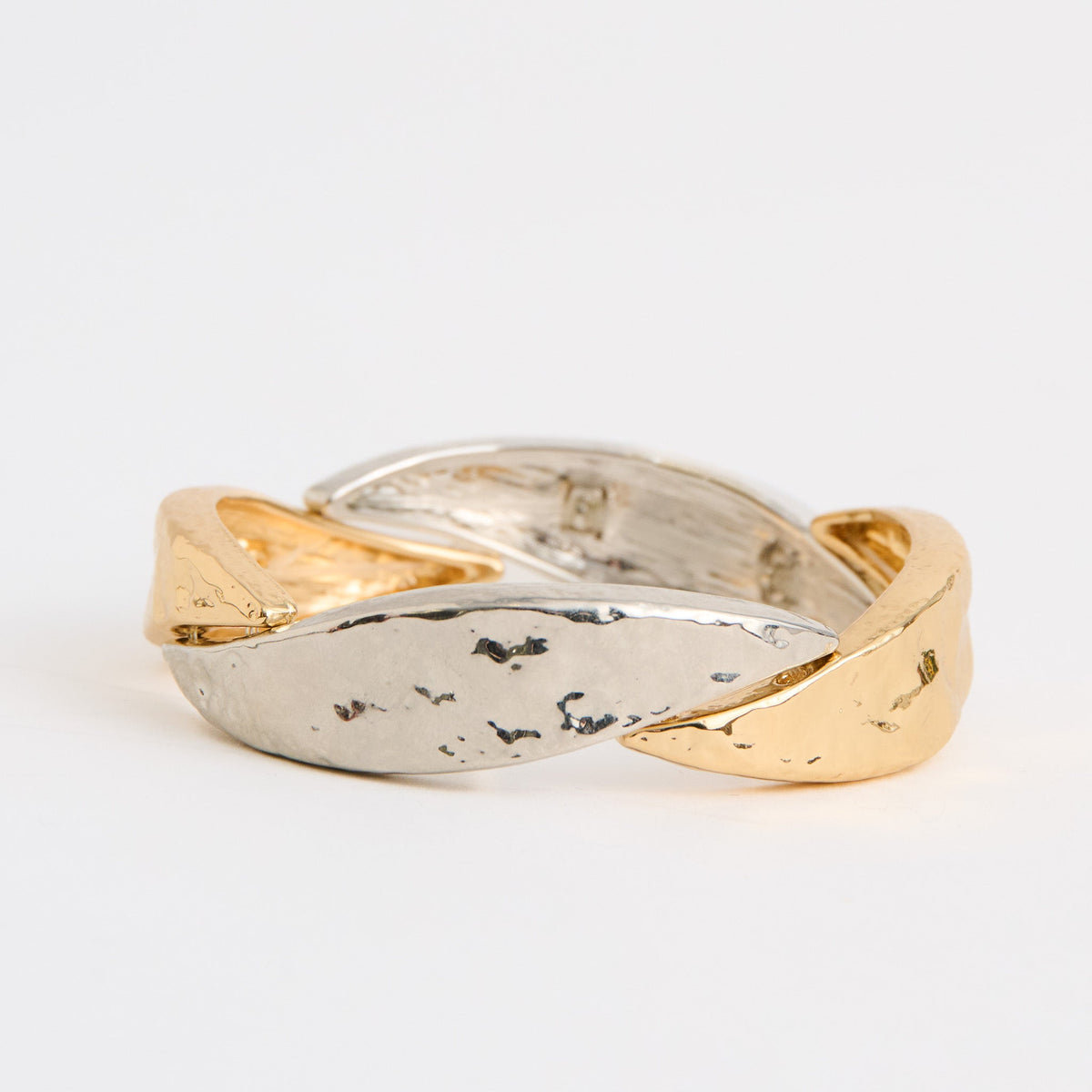 Linden Mixed Metal Abstract Stretch Bracelet