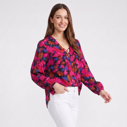 Hendrix Lace Up Blouse