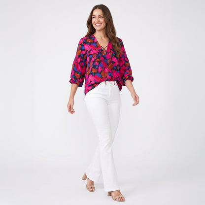 Hendrix Lace Up Blouse