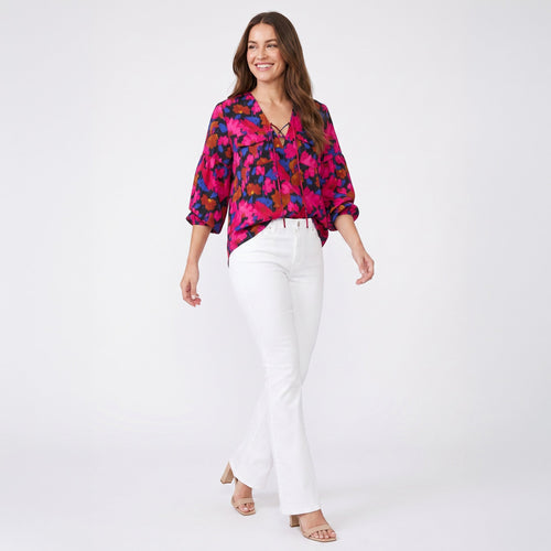 Hendrix Lace Up Blouse