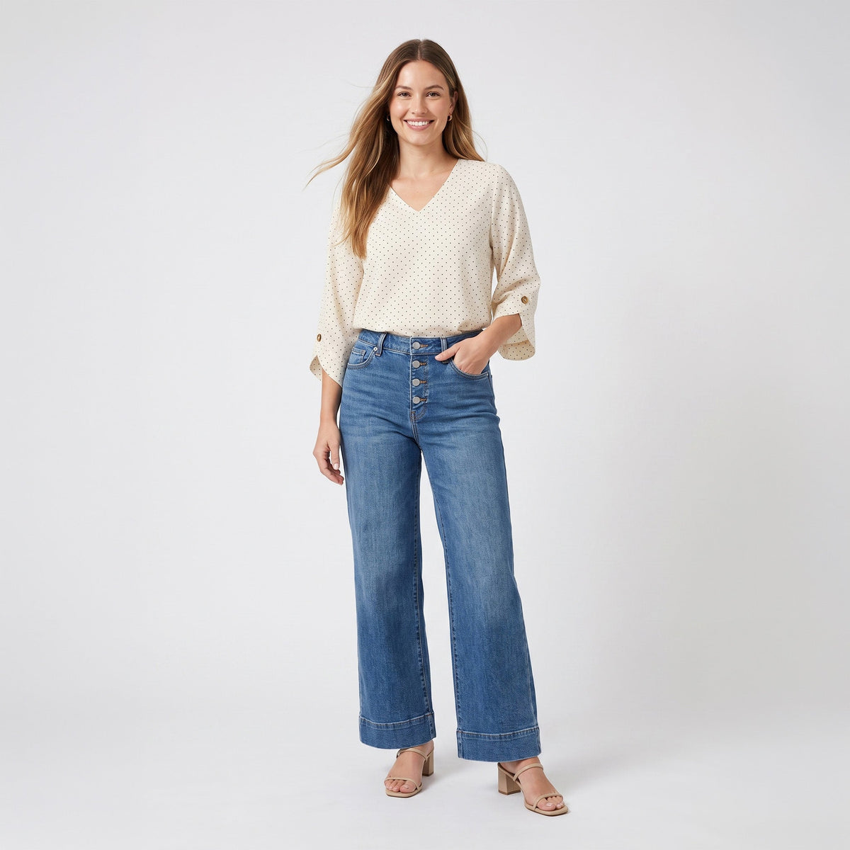 Delia V-Neck Blouse