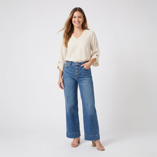 Delia V-Neck Blouse
