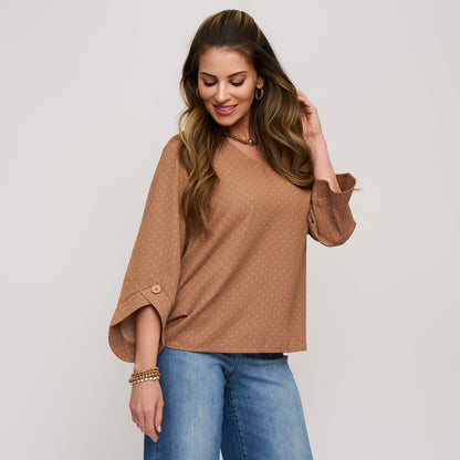Delia V-Neck Blouse