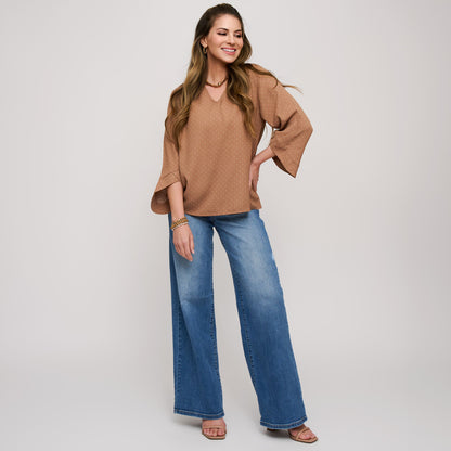 Delia V-Neck Blouse