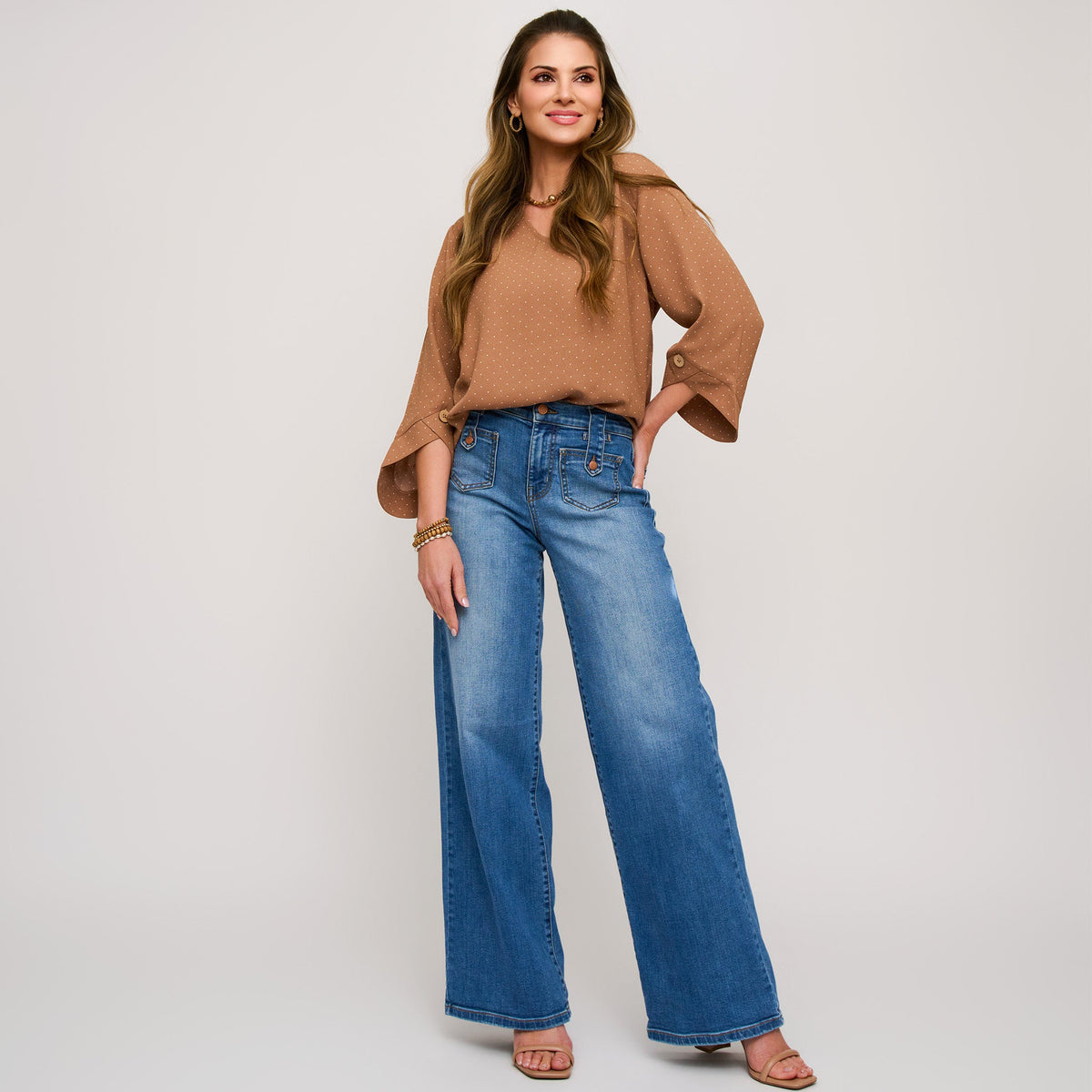 Delia V-Neck Blouse