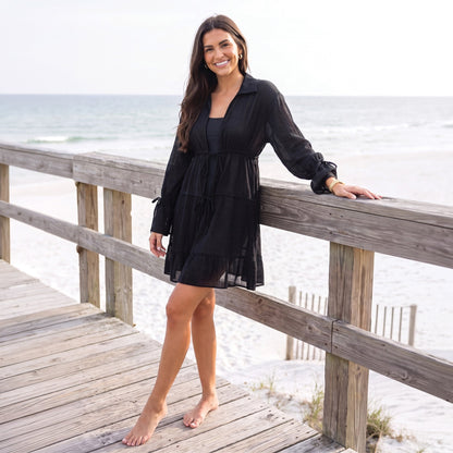 Kaya Sheer Cover Up Dress