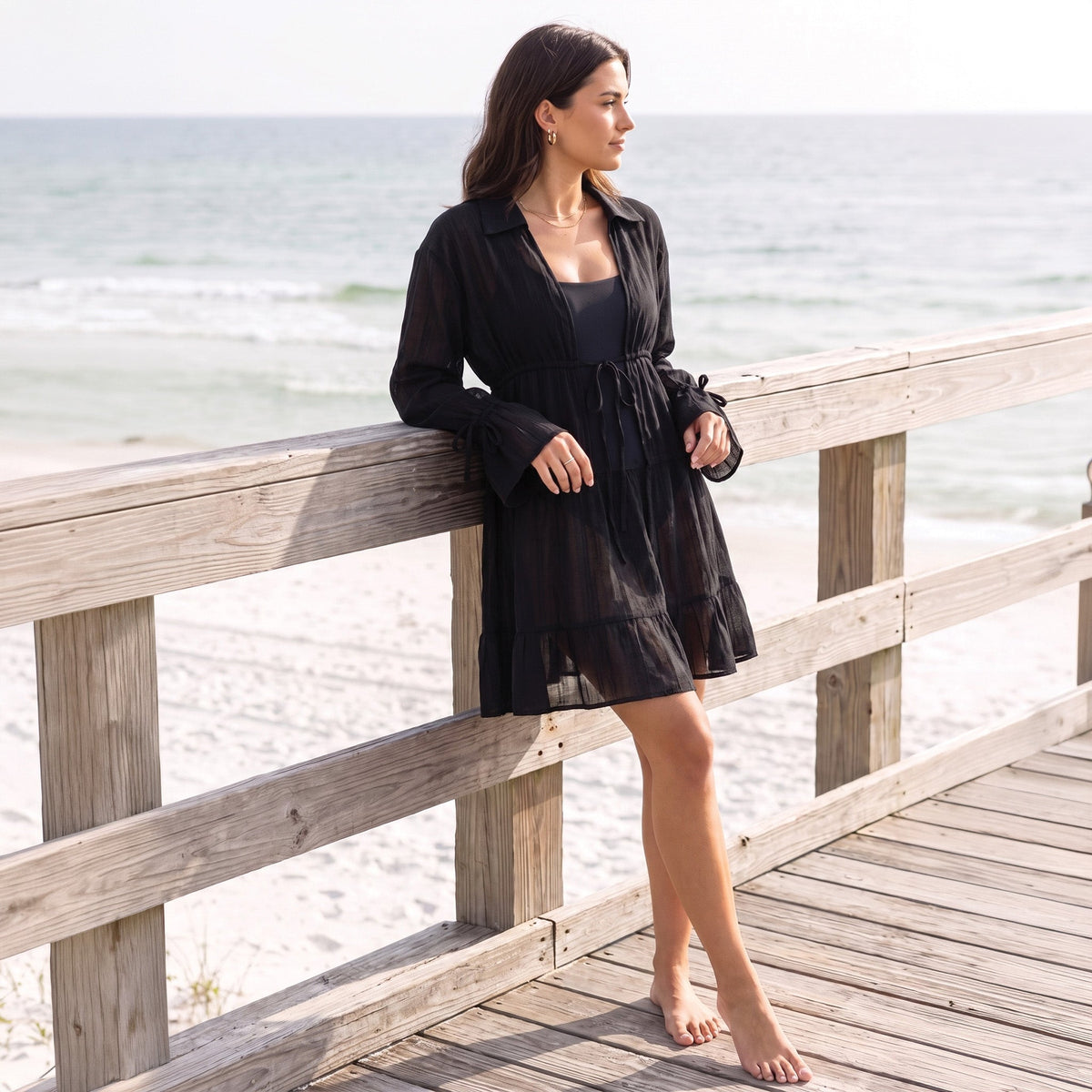 Kaya Sheer Cover Up Dress