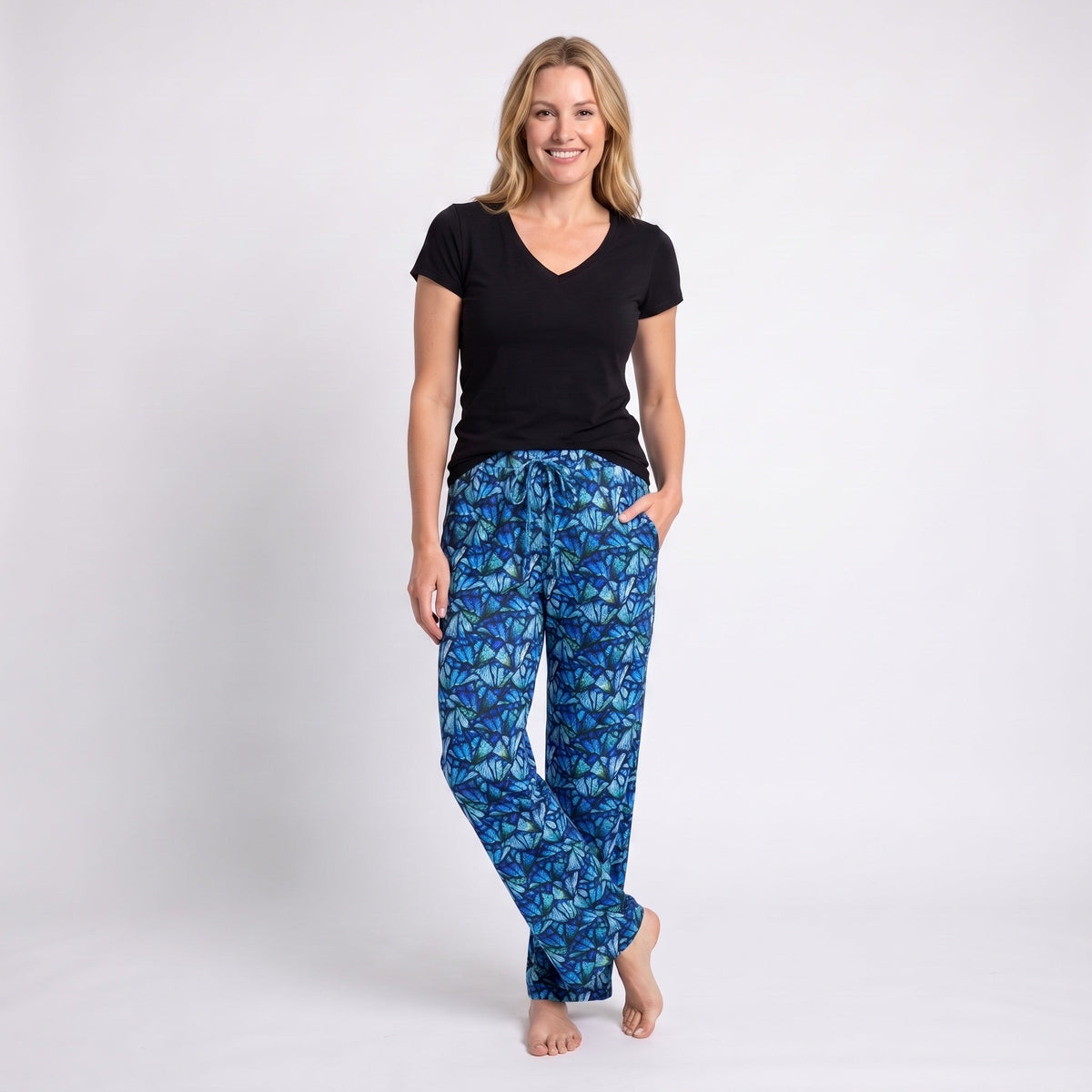 Midnight Butterfly Pajama Pants
