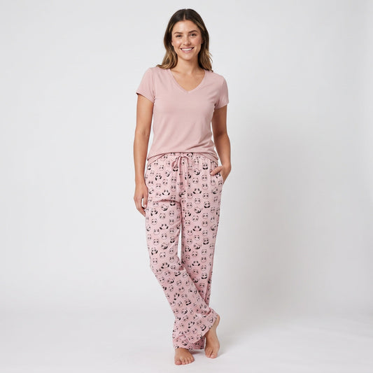 Pretty In Pandas Pajama Pants