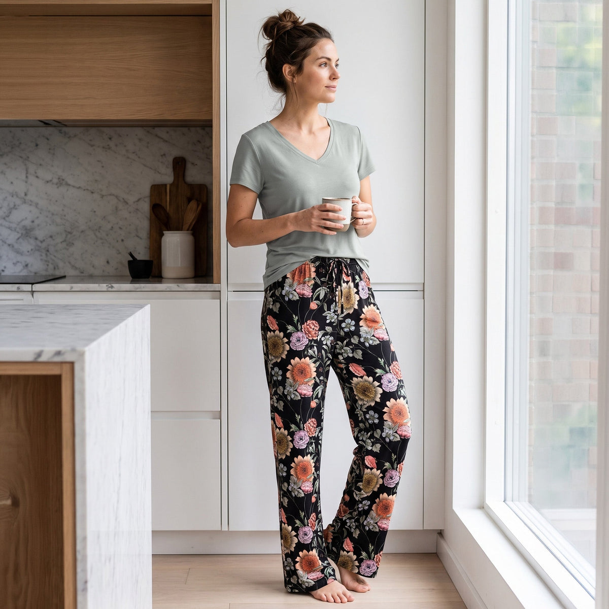 Talk Floral To Me Pajama Pants