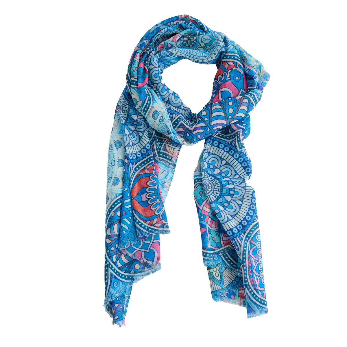 Kirana Mandala Print Lightweight Scarf