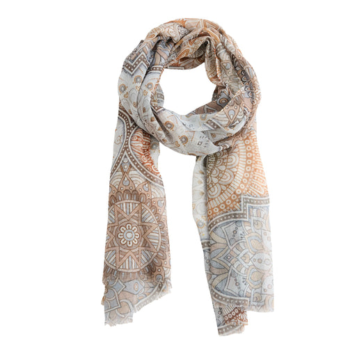 Kirana Mandala Print Lightweight Scarf
