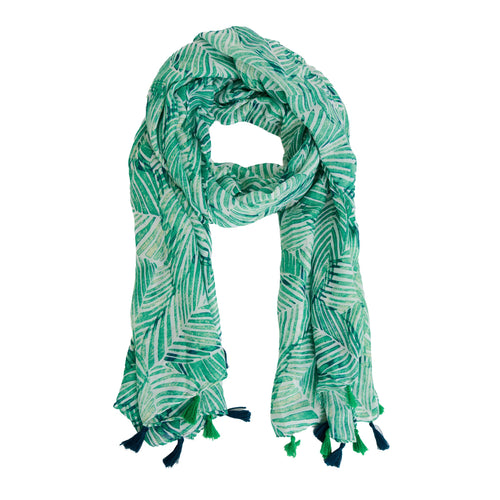 Lanai Palm Print Lightweight Scarf