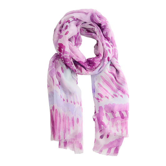 Calypso Watercolor Mandala Print Lightweight Scarf