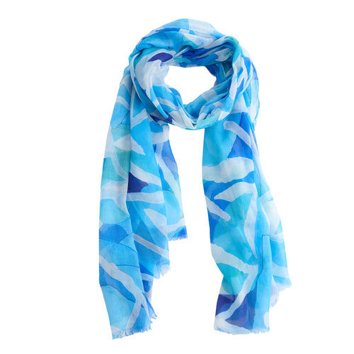 Maya Geometric Watercolor Lightweight Scarf