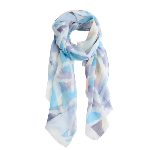 Maya Geometric Watercolor Lightweight Scarf
