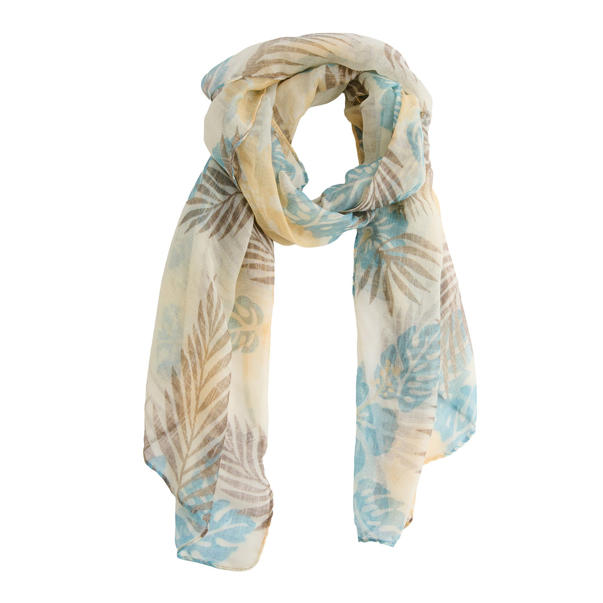 Kiana Hawaiian Print Lightweight Scarf